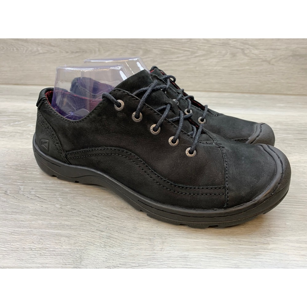 KEEN Presidio Black Nubuck Leather Walking Women's 9 Trail Outdoor Shoes